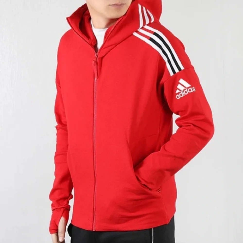 Adidas Red Full-Zip Hoodie Size XS Men